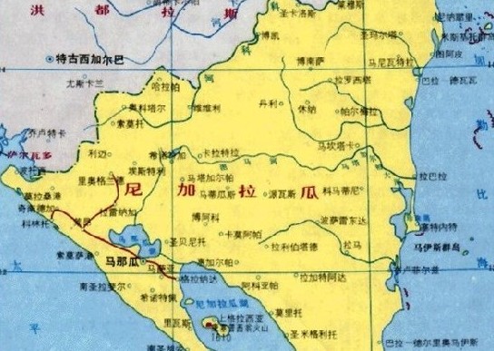 尼加拉瓜地图