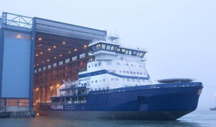 全球首艘LNG动力破冰船海试